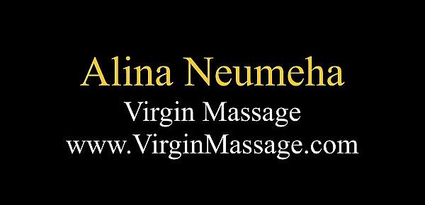  Tight virgin blonde Alina Neumeha first time massaged